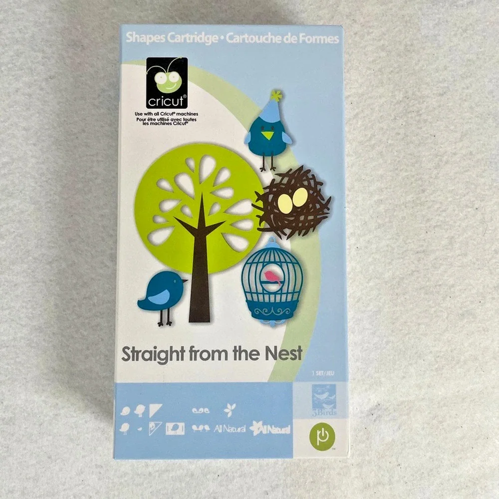 Cricut Cartridge Lot of 5: Neighborhood Flowers Animals Birds LIKELY LINKED
